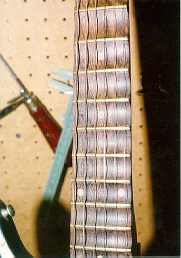 Scalloped fingerboard